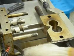 side view assemble internal mixer. Stock Footage