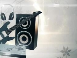 Music equipment with Copy Space (silver) - Loop Stock Footage