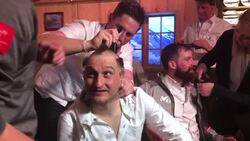 Austria's new Olympic Super-G champion's unusual celebration Instructional Video