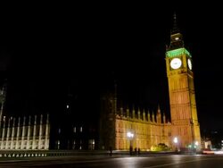 Big Ben London night time lapse Stock Footage