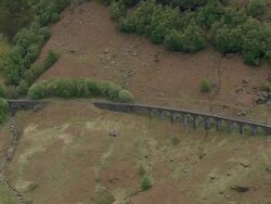 Glen Ogle And Old Viaduct Stock Footage