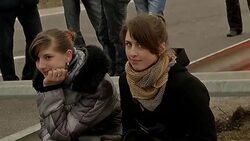 Large group blockade border road from Ukraine to Poland News Clip