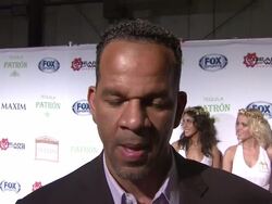 INTERVIEW - Andre Reid on what brings him to the Maxim party at Patron Tequila Presents The Maxim Party Stock Footage