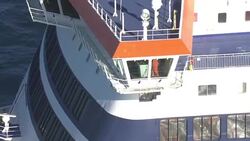 Ships at sea on the English Channel News Clip