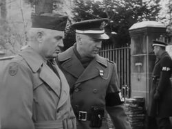 Soviets refuse to leave American zone in Frankfurt Stock Footage