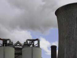 HD Coal Power Plant Emissions (Time Lapse) Stock Footage