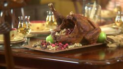 Thanksgiving Christmas Turkey Stock Footage