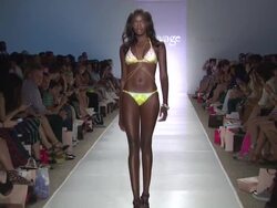 Models walk the runway at Aguaclara, Aquarella, Mia Marcelle, Sauvage, Toxic Sadie Swimwear - Mercedes-Benz Fashion Week Swim 2015 Stock Footage