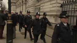 Morning scenes ahead of funeral of Margaret Thatcher News Clip