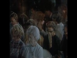 SYND 28-1-73 PRESIDENT NIXON ATTENDING CHURCH SERVICE News Clip