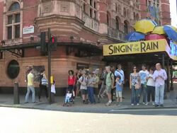 Shaftesbury Avenue, Olympic London General Views on July 21, 2012 in London, England (Footage by Getty Images) Stock Footage