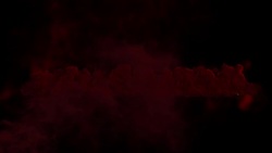 smoky halloween title Stock Footage