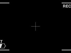 Home Movie Camcorder Overlay (Battery Running Out) Stock Footage