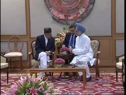 New Nepalese PM makes his first foreign trip, meets Indian PM News Clip
