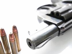 Revolvers with Ammunition Stock Footage