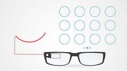 Smart glasses with applications Stock Footage
