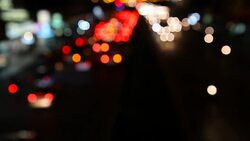 Bokeh Light of Traffic Stock Footage