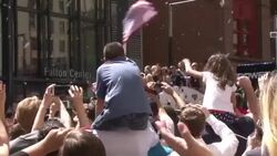 FIFA US Women's Soccer Ticker Tape Parade NYC 2015 Stock Footage