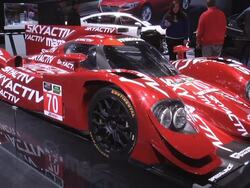 2014 Mazda SkyActiv diesel prototype race car montage Stock Footage