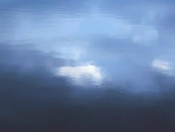 Cloud sky reflect on  the lake Stock Footage