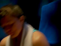 HD: Drinking Water At The Gym Stock Footage