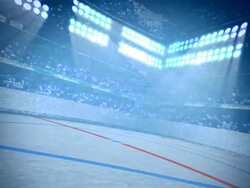 Ice Hockey Arena Background Loop Stock Footage