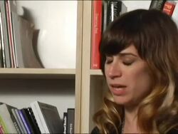 Nicole Atkins Interview (clip 4) Stock Footage