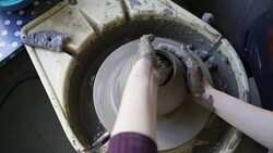 Woman Working Potters Stock Footage