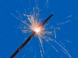 Sparkler, Bengal light + ALPHA Stock Footage