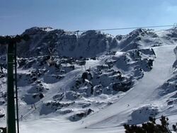 HD: On The Ski Lift Stock Footage