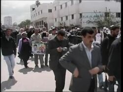 Protesters ask for the release of BBC journalist in Gaza and Ramallah News Clip