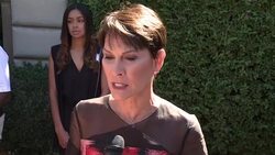 INTERVIEW - Cheryl Saban at The Rape Foundation's Annual Brunch Stock Footage