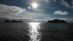 The archipelago of Vestmannaeyjar, Iceland Stock Footage