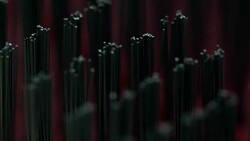 Hard metal brush bristle Stock Footage