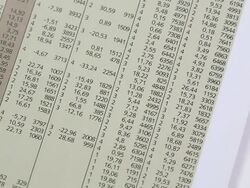 Documents with digits Stock Footage