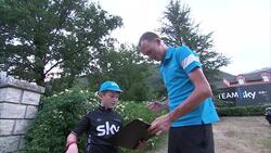 Interview with Chris Froome during Tour De France Part 1 News Clip