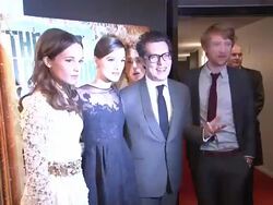 Keira Knightley, Alicia Vikander, Joe Wright, and Domhnall Gleeson at the 'Anna Karenina' Special Screening in New York, NY, on 11/7/12 (Getty Images Entertainment Video) Stock Footage