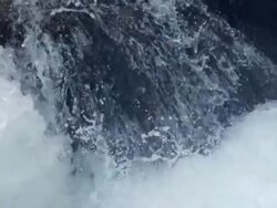 CU SLO MO Shot of water stream /  Washington, United States Stock Footage