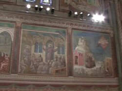 B-ROLL - General Views Of The Upper Church In Assisi on October 04, 2013 in Assisi, Italy. (Footage by Giulio Origlia/Getty Images) Stock Footage