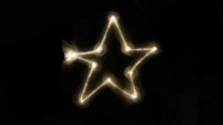 Glowing Torchlight Star Animation, Loop Stock Footage