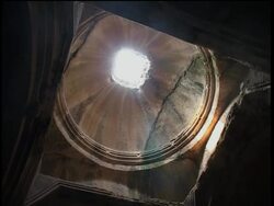 Ancient monastery carved into stone mountains News Clip