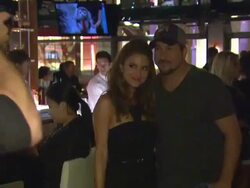 Maria Menounos, Joey Fatone at Joey Fatone And Kym Johnson Host After Party For Premiere Of Dancing With The Stars At Mixology 101 on 9/24/12 in Los Angeles, CA. Stock Footage