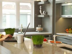 Young woman in the kitchen Stock Footage