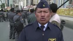 VOICED : Protesta de militares en La Paz News Clip