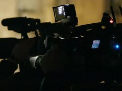 Television Cameraman Stock Footage