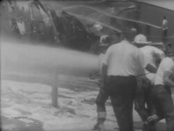 Oil Company Fire in Puerto Rico Stock Footage