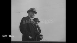President Herbert Hoover goes fishing off coast of Florida News Clip