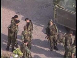 YUGOSLAVIA: KOSOVO: PRISTINA: GUNFIRE AS SERBS PULLOUT News Clip