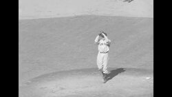 Detroit Tigers play NY Giants in pre-season exhibition baseball game at Polo Grounds in NY City News Clip