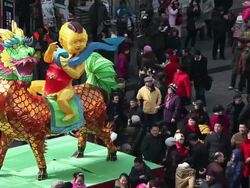 China's Spring Festival Stock Footage